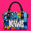 KAWS Blue Graffiti Duffle Bag