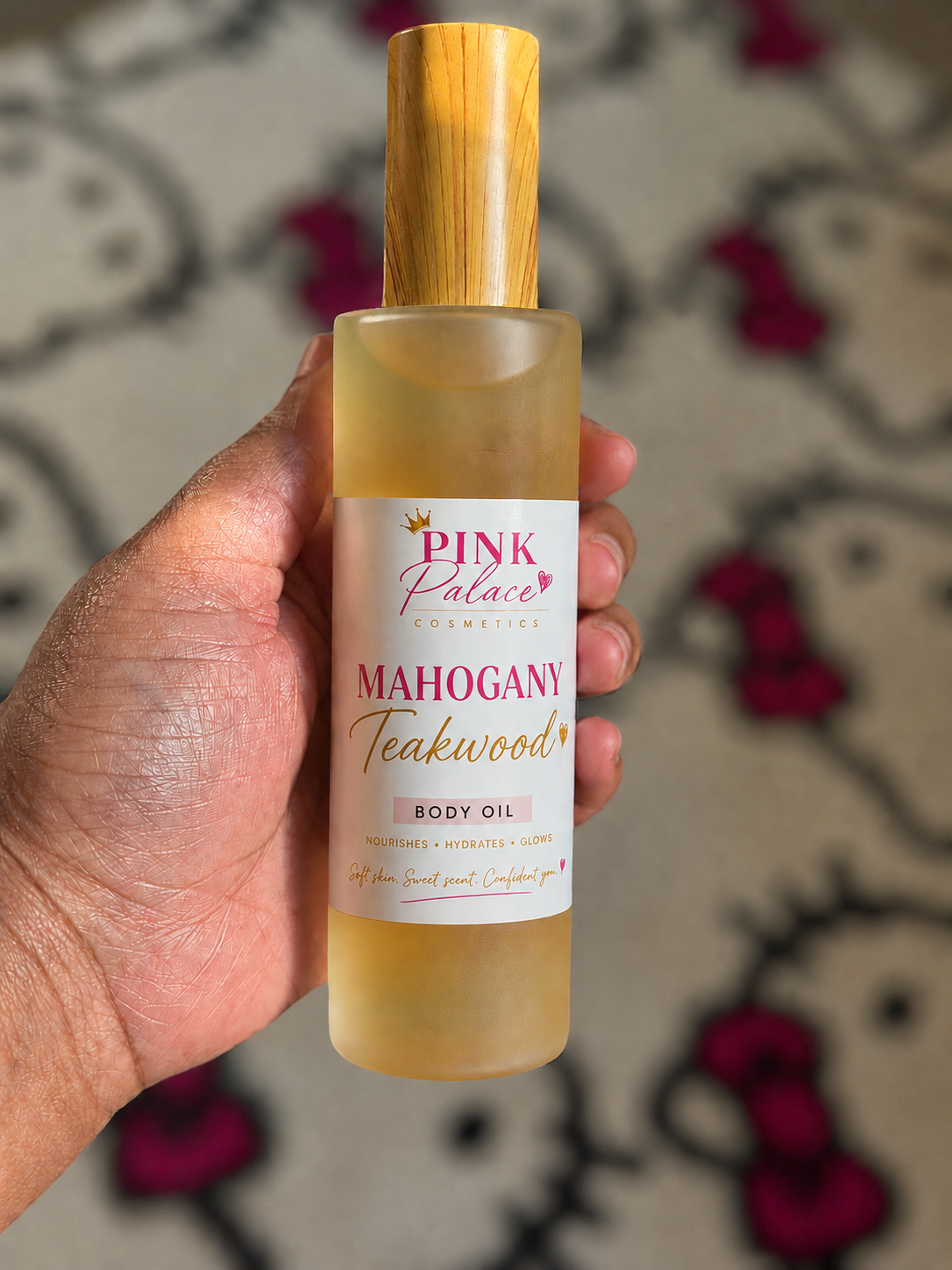 Mahogany teakwood body oil