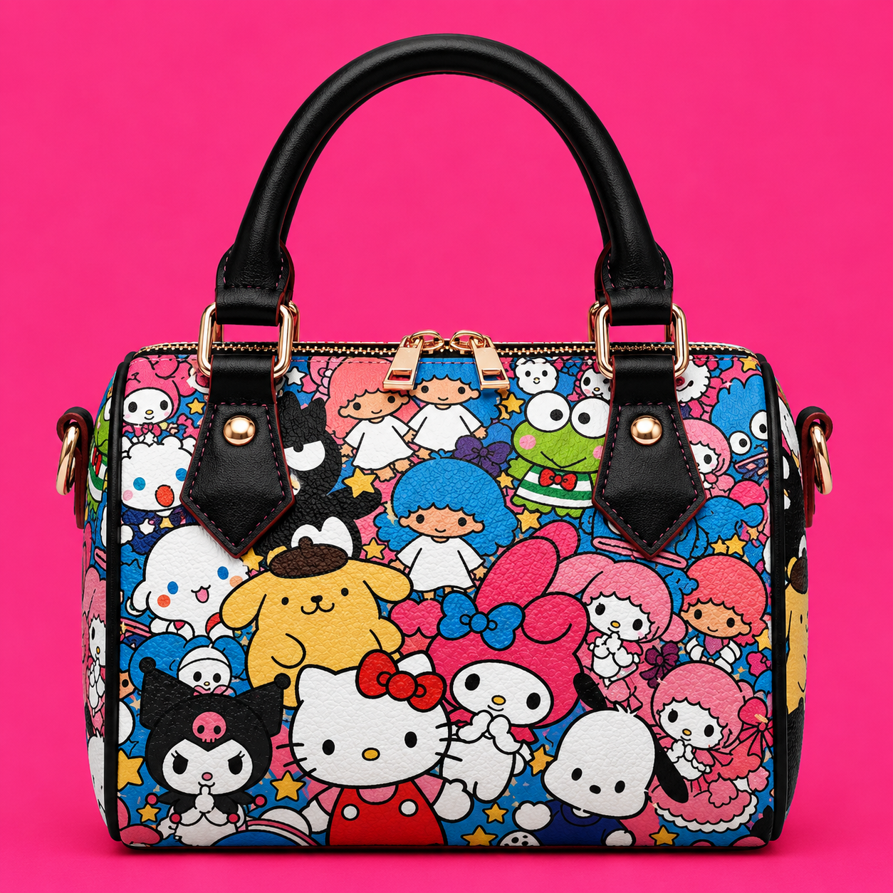 Hello Kitty & Friends Character Collage Duffle Bag