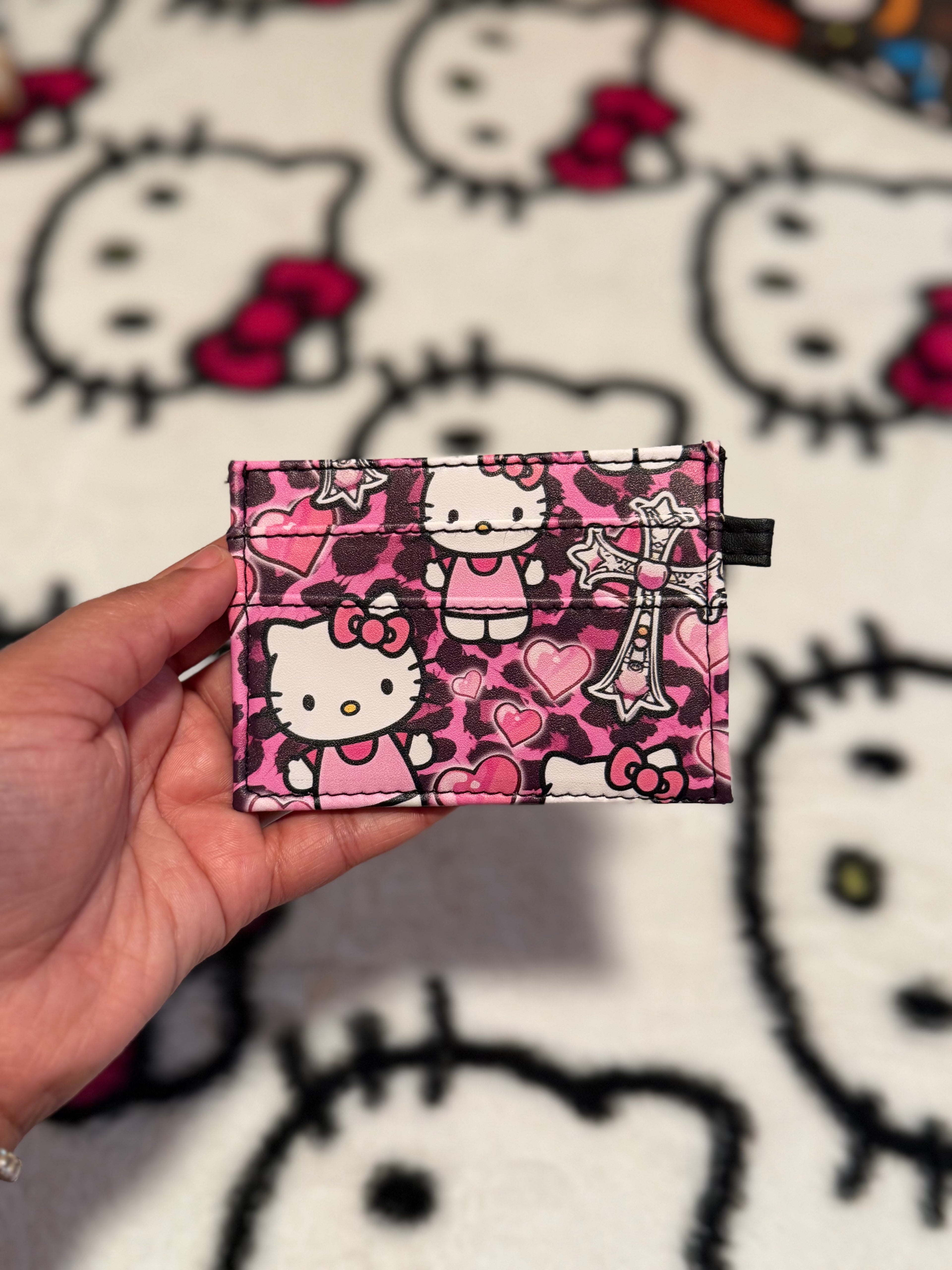 Pink Camo Hello Kitty Card Holder