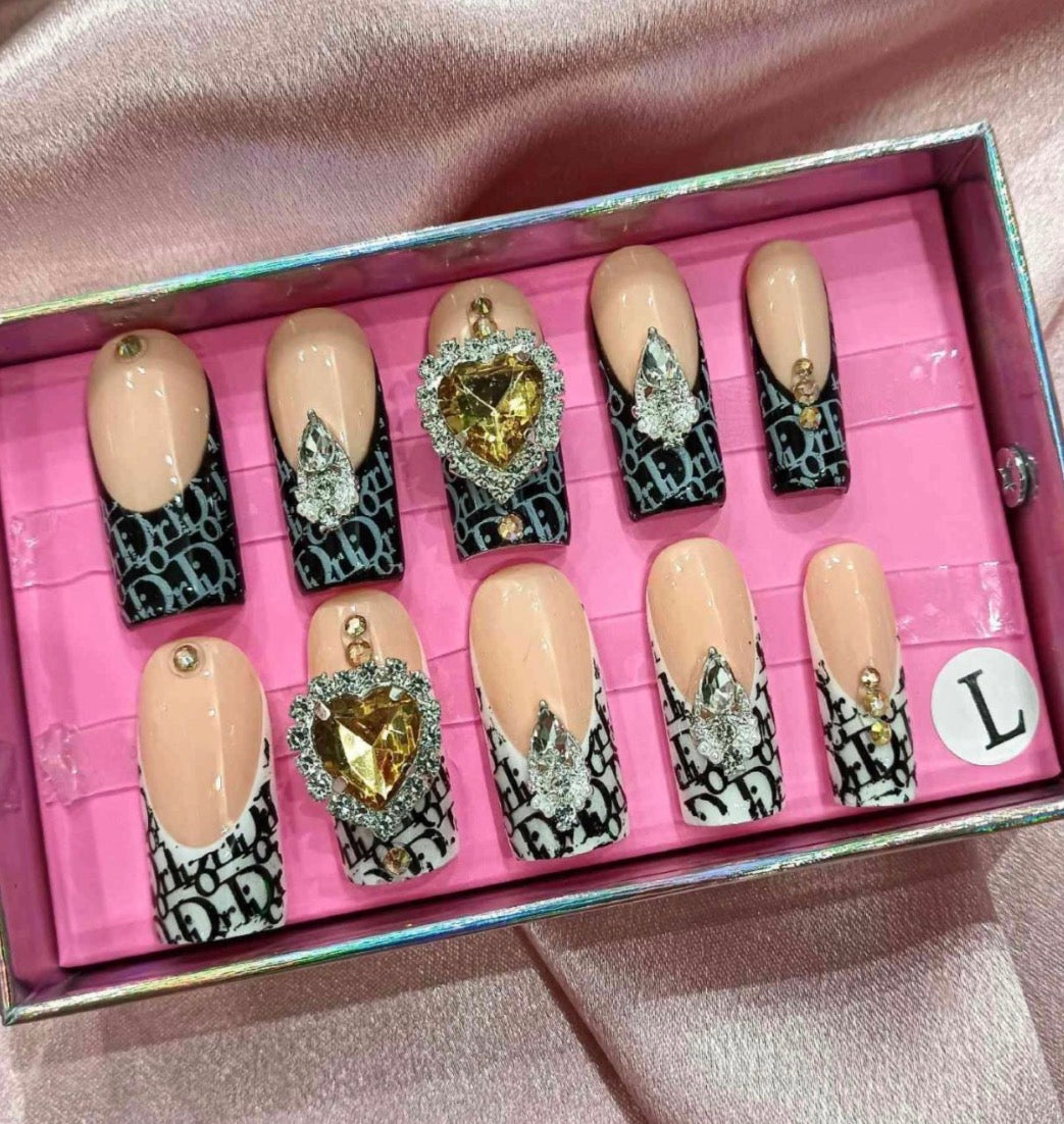 Midnight Luxe Press Ons