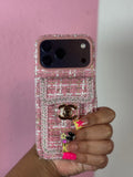 Pink Coco Tweed Case