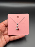 Silver Cherry Necklace