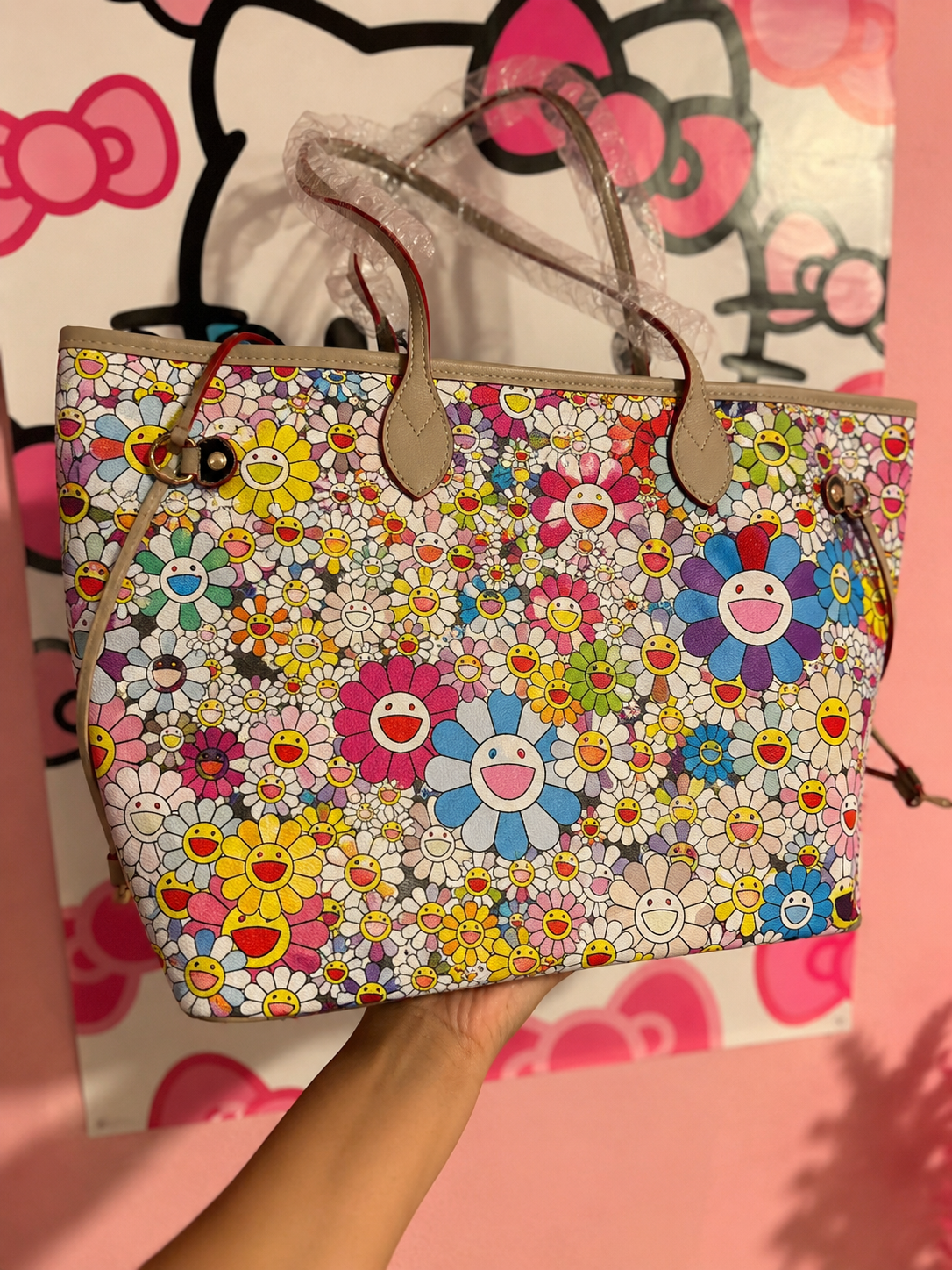 Rainbow Bloom Tote