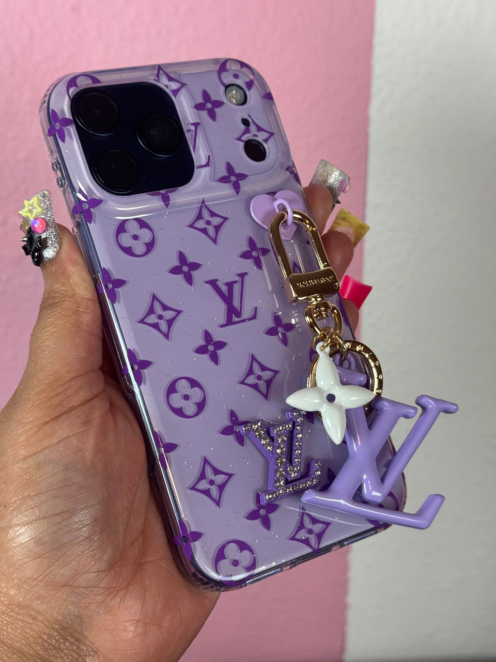 LV inspired Luxe Charm Case
