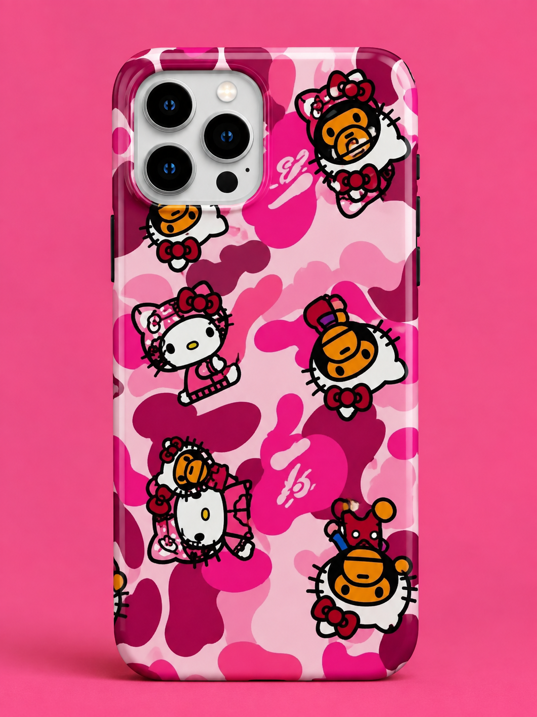 Pink Camo Kitty Case