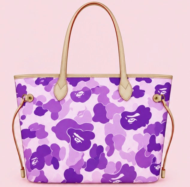 Purple BAPE Baby Tote