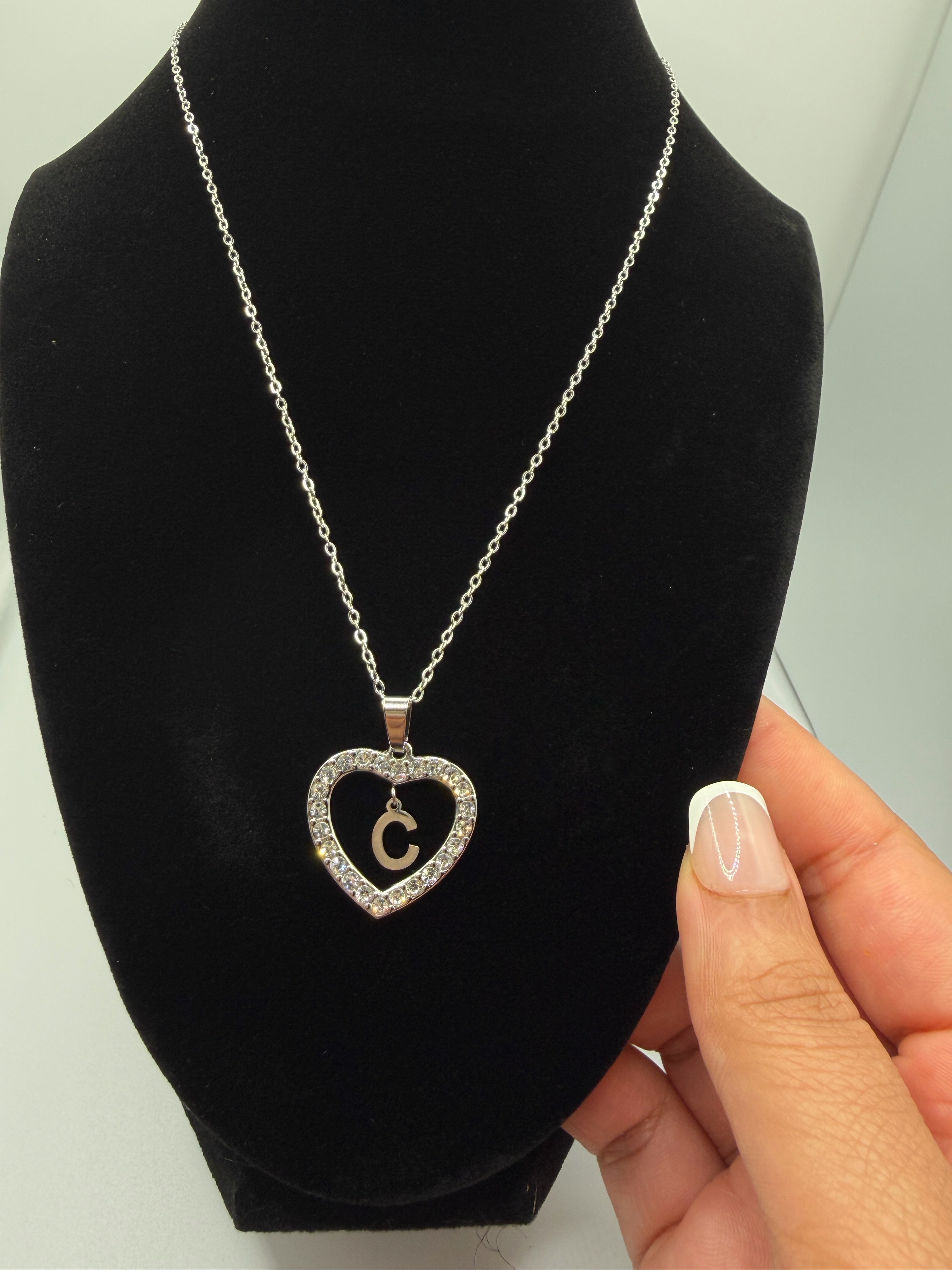 Initial Heart Necklace