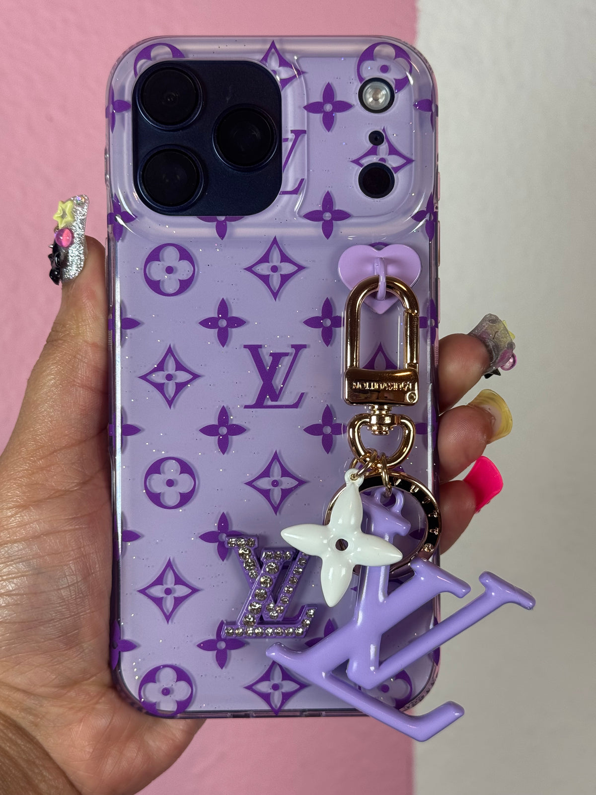 LV inspired Luxe Charm Case