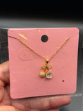 Luxury cherry crystal necklace