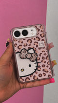 iPhone Duo Bling Leopard Kitty Case