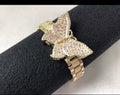 Pink Butterfly Iced Bracelet