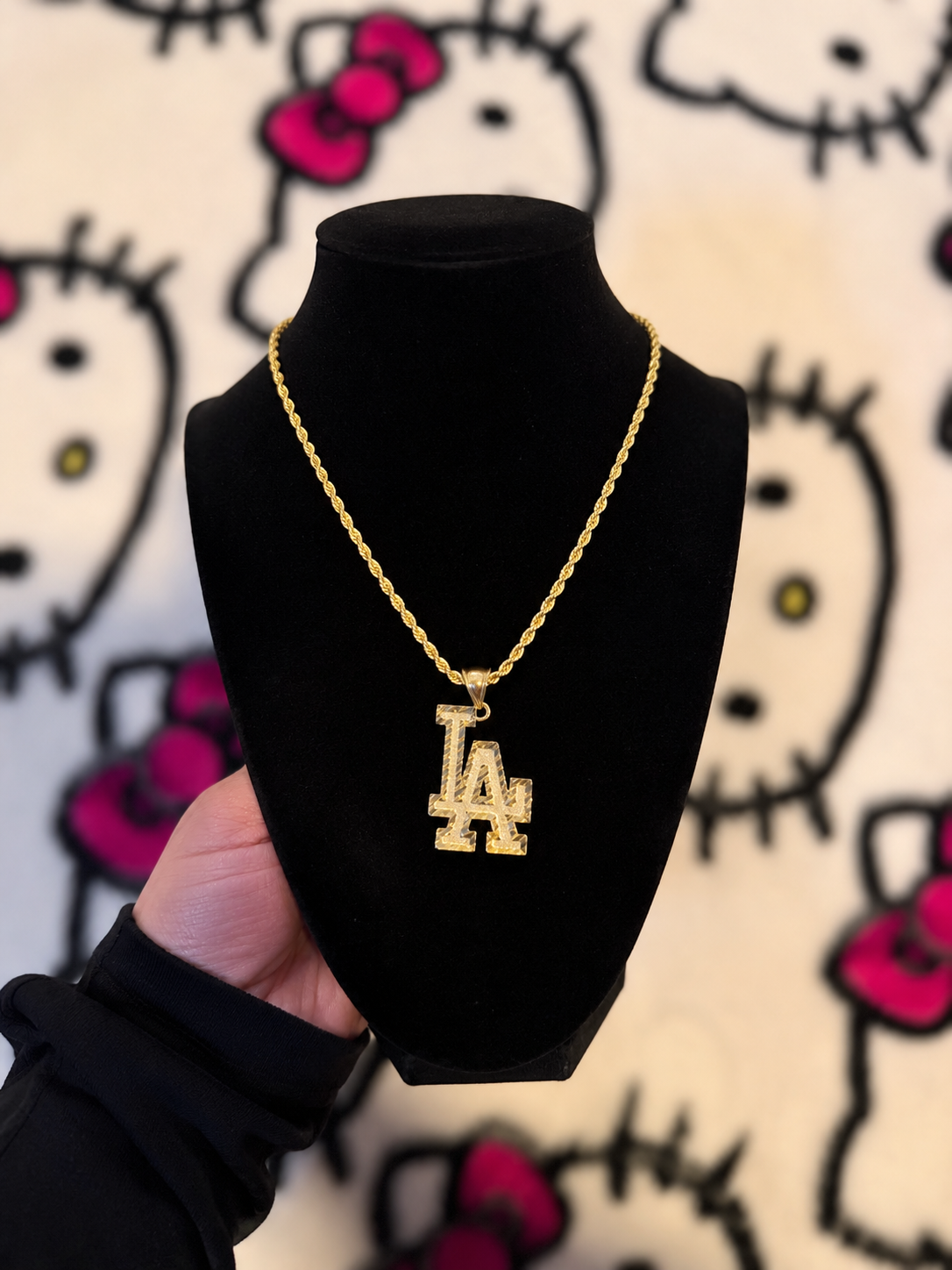 Iced LA Pendant Necklace