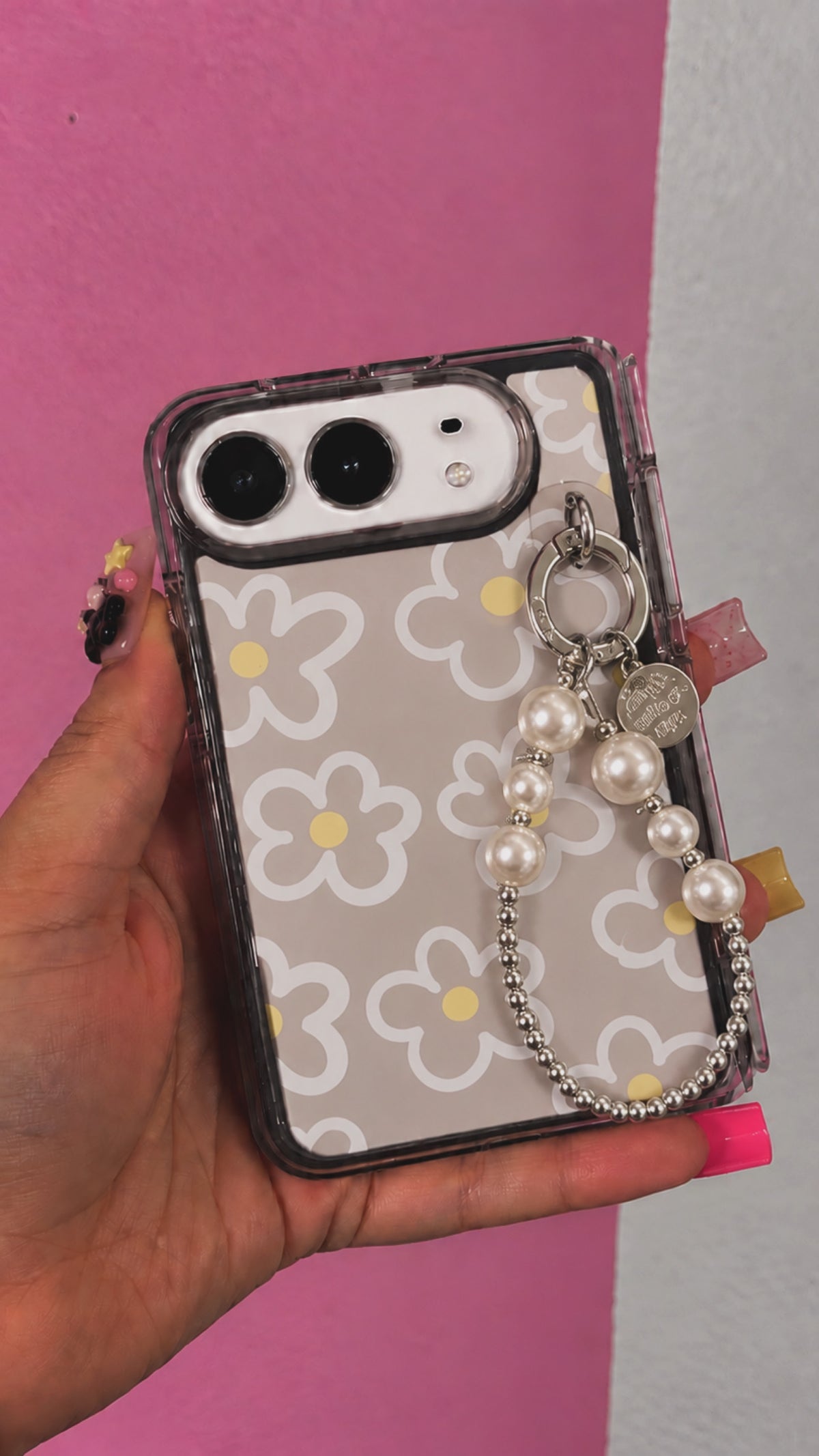 iPhone Duo Daisy Pearl Case