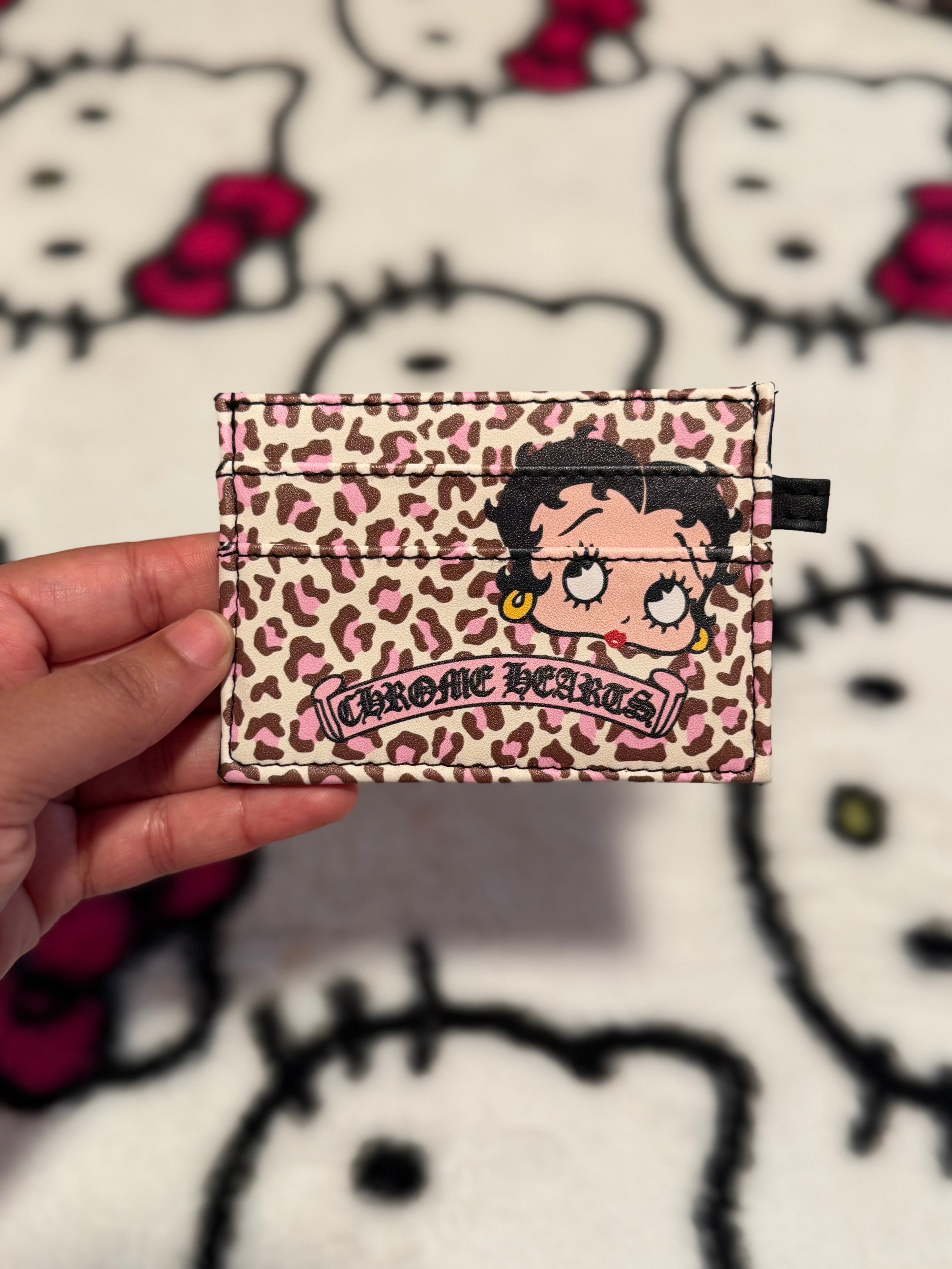 Betty Boop "Chrome Hearts" Inspired Card Holder