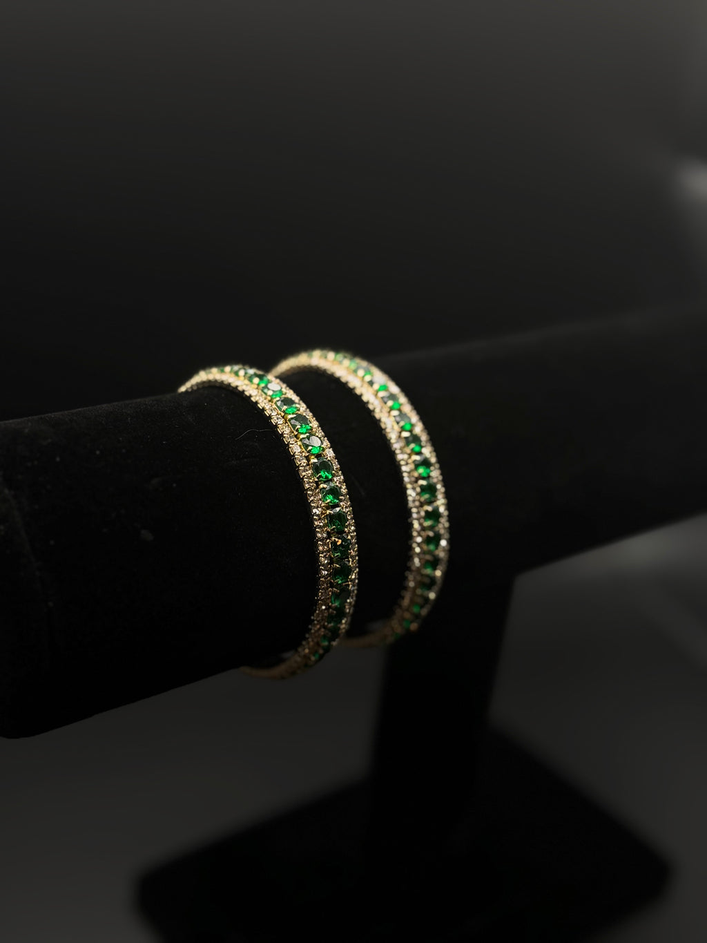 Emerald Crystal Bangel