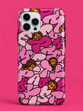Bape Pink Camo Hearts phone case
