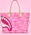 Pink Shark Camo Tote