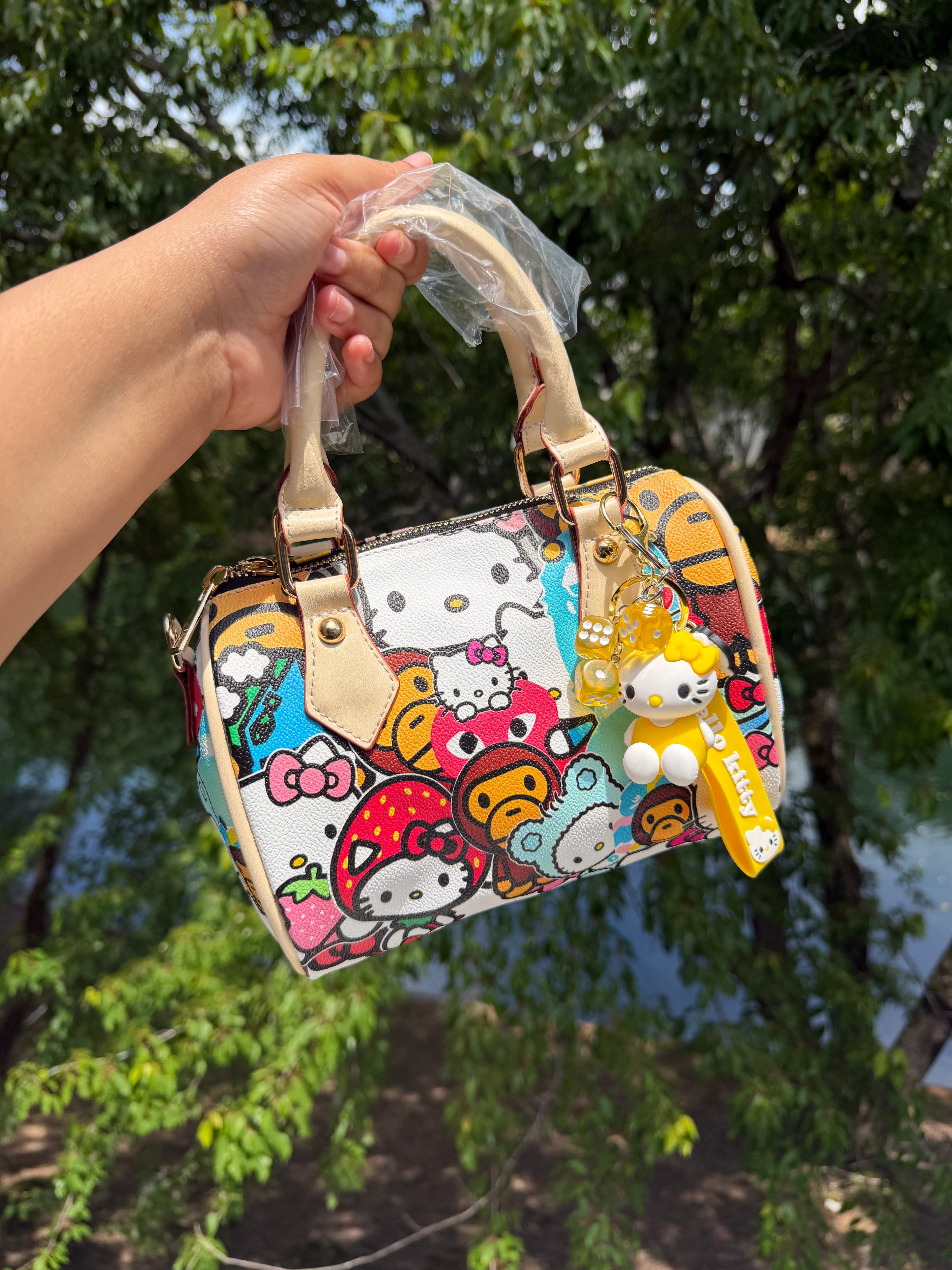 Kitty World Collage Mini Bag