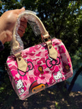 Pink Camo Kitty Barrel Bag