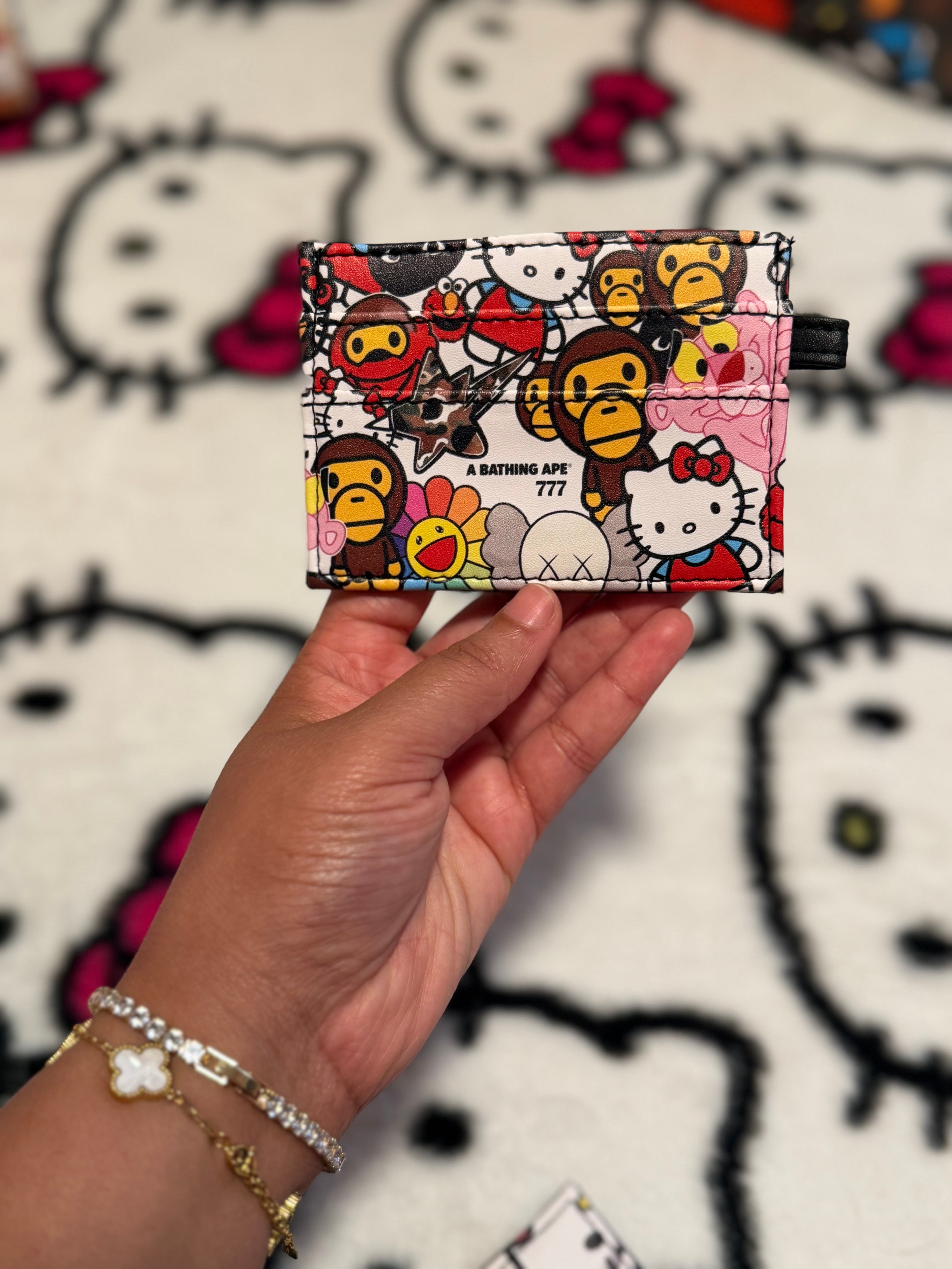 Hello Kitty × Bape Mix Card Holder