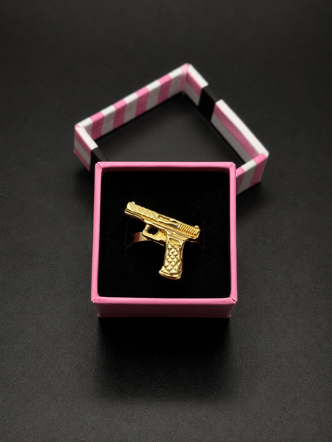 Gold Pistol Ring