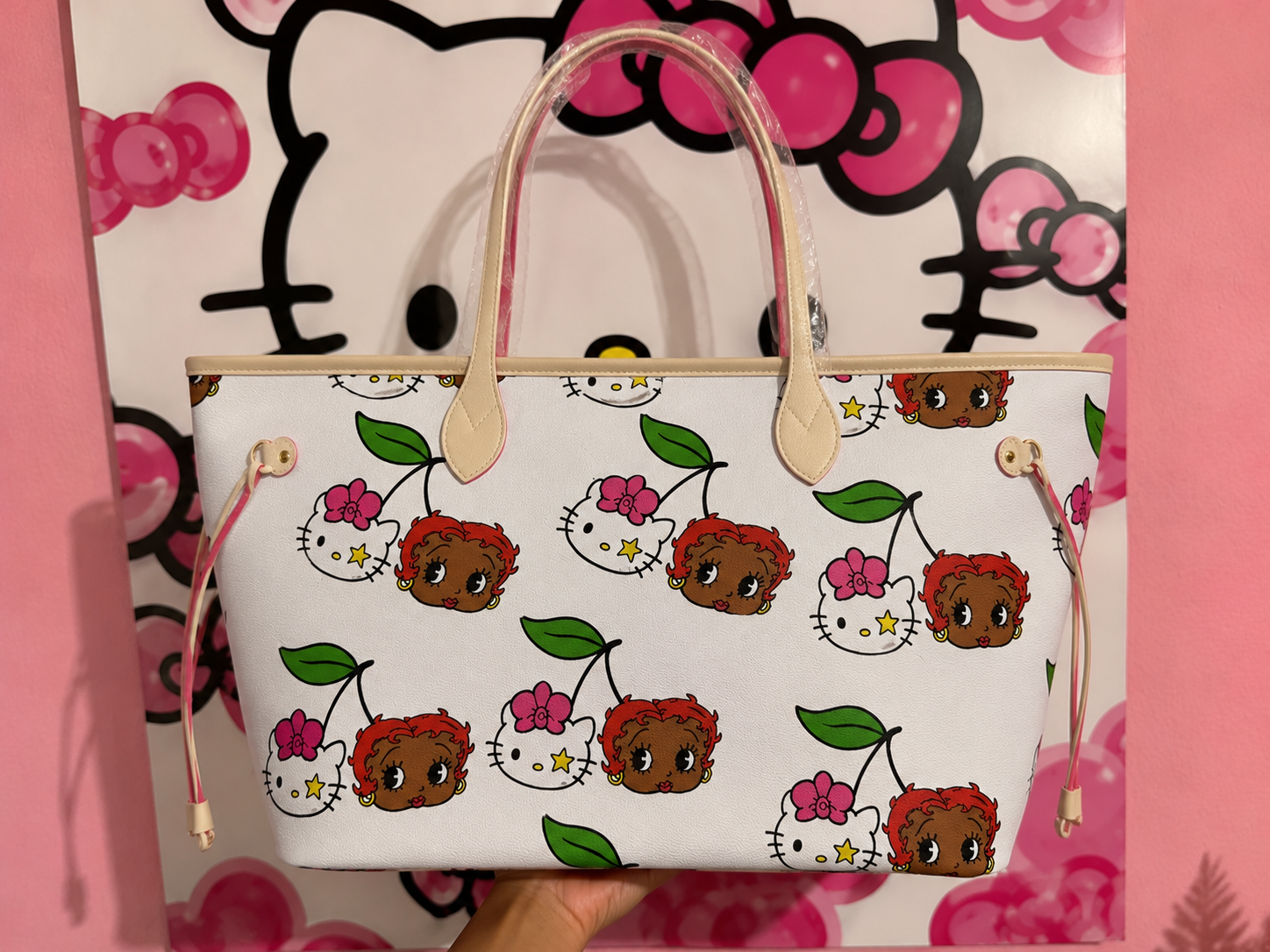 Betty Boop Cherry Sweetheart Tote Bag