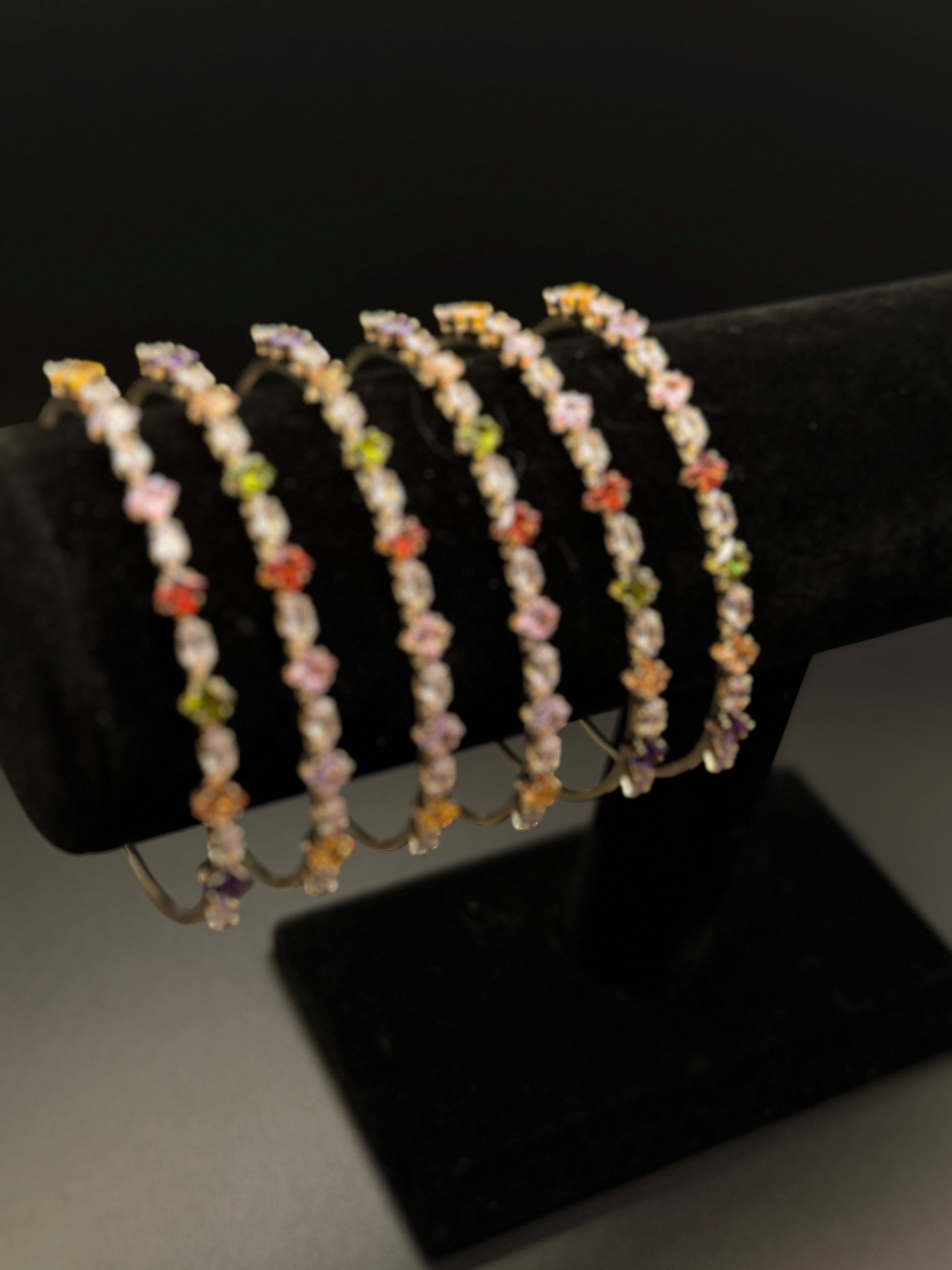 Pastel Bloom Crystal Bangel