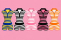 Striped Polo Two Piece Set