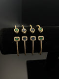 Emerald Duo Open Cuff Bracelet