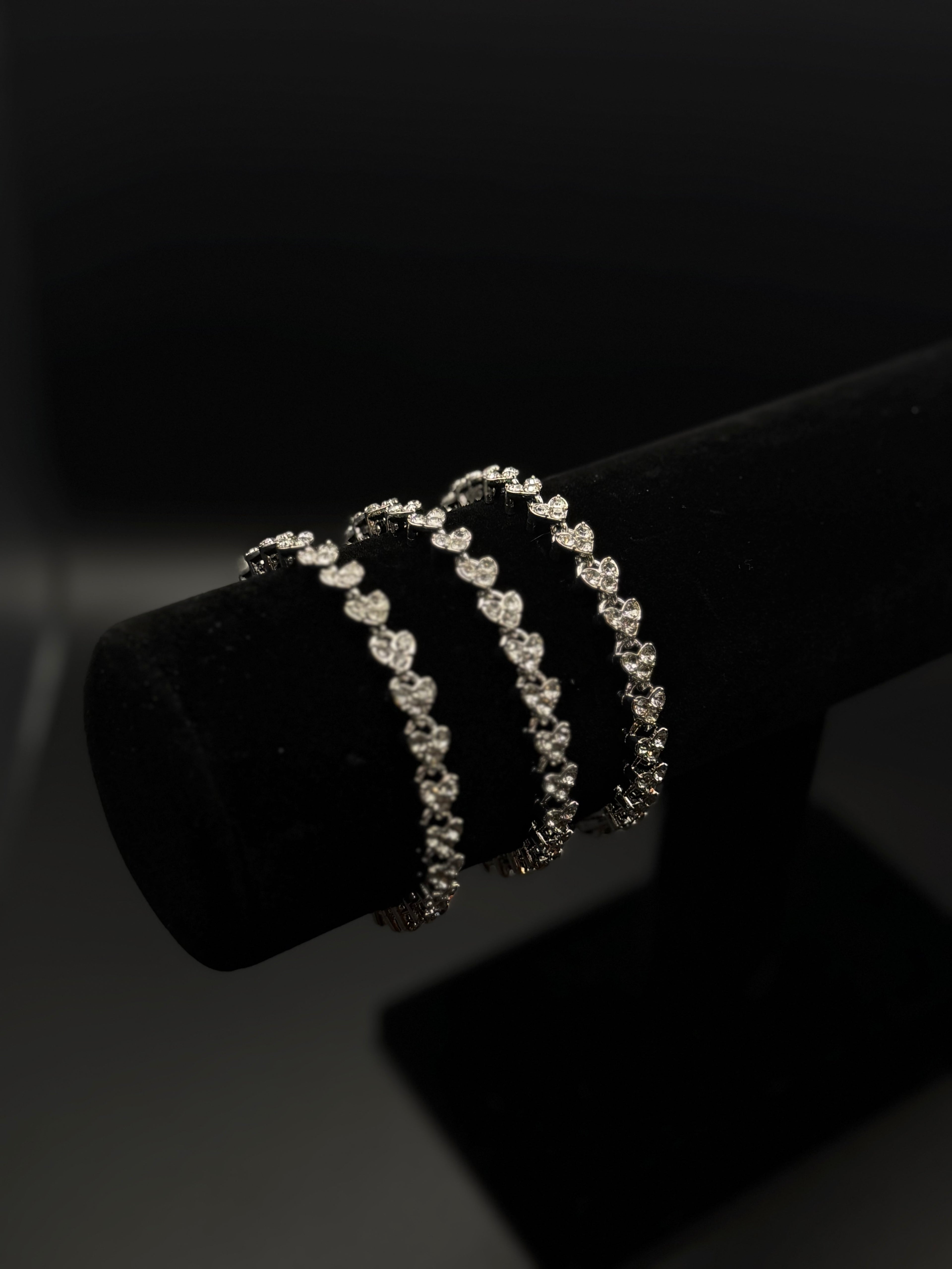Heart Crystal Bangle