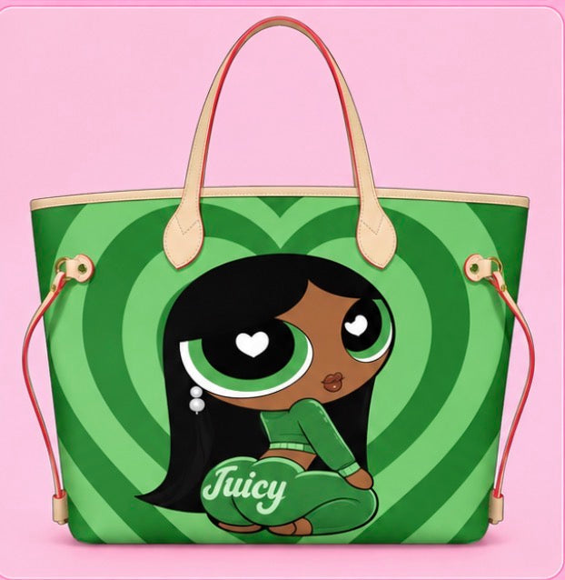 Green Juicy Girl Tote