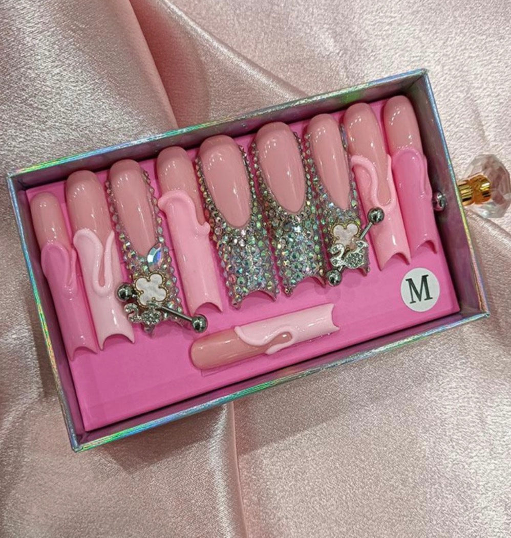 Pink Icing Press Ons