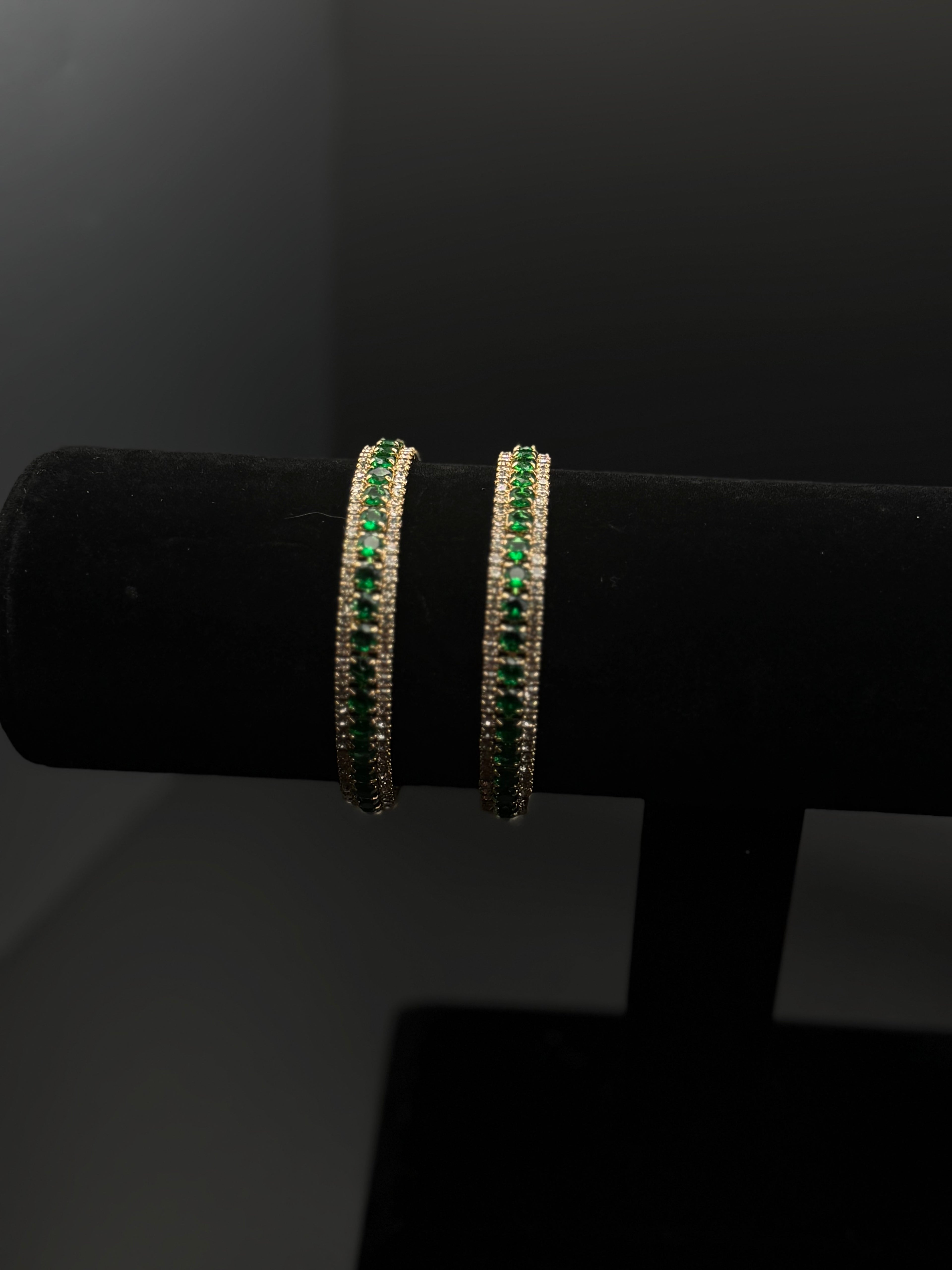 Emerald Crystal Bangel
