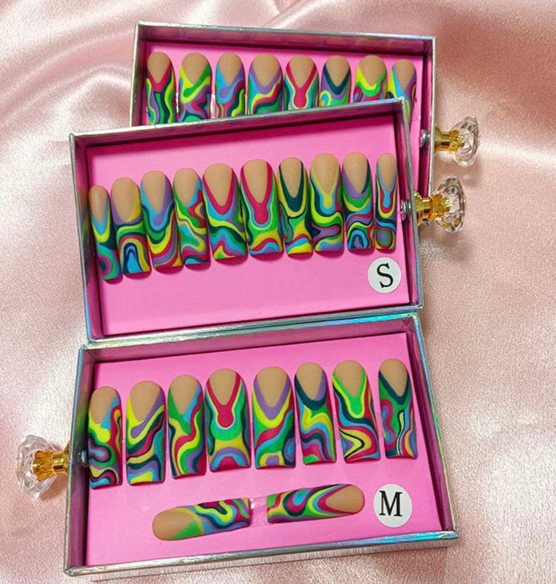 Vivid Vibes Press Ons