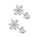 Crystal Bloom Stud Earrings