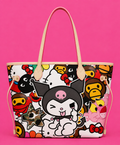 Kuromi × BAPE Street Collage Tote Bag
