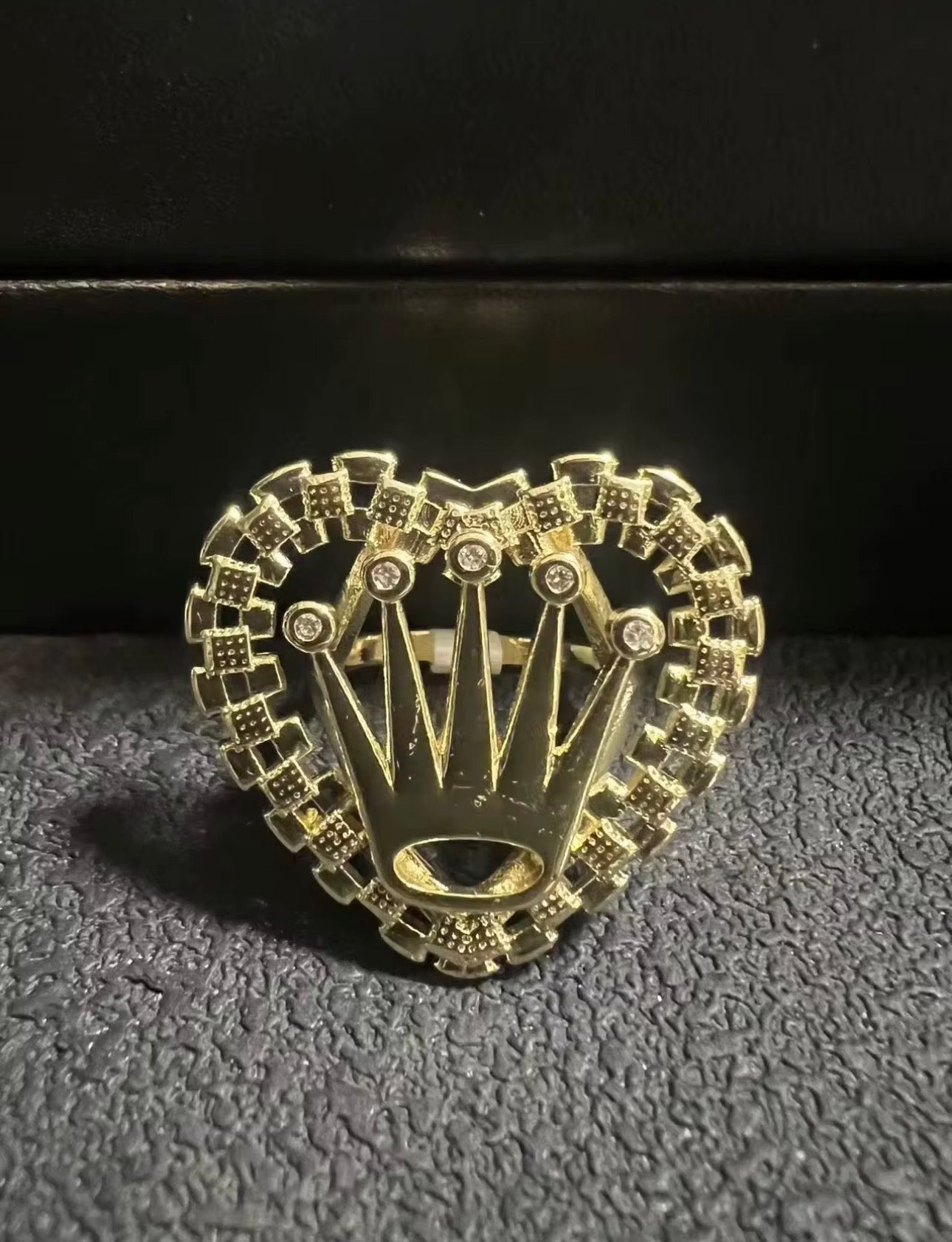 Crown Heart Ring