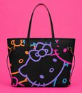 Hello Kitty Neon Graffiti Tote Bag