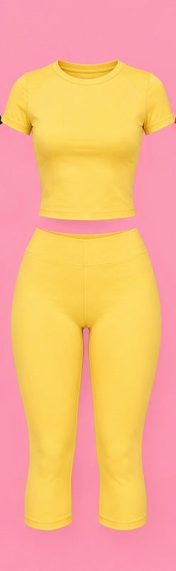Crop Tee & Capri Set
