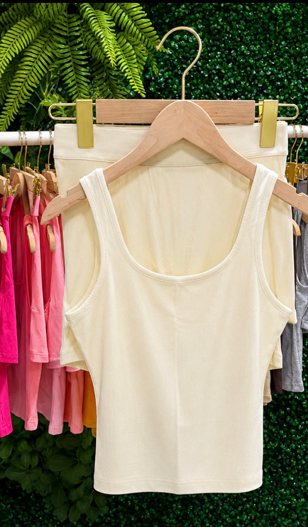 CloudFlex Ribbed Tank & Shorts Set