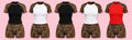 Leopard Raglan Two-Piece Short Set