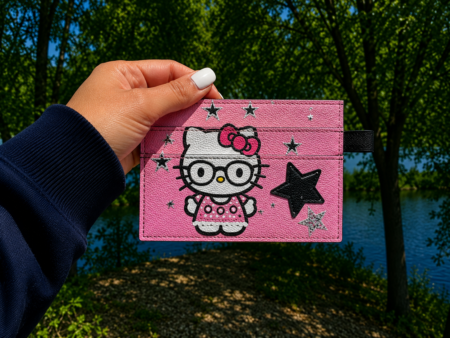 Hello Kitty Glasses Card Holder