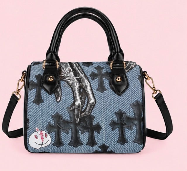 Denim Cross Mini Bag