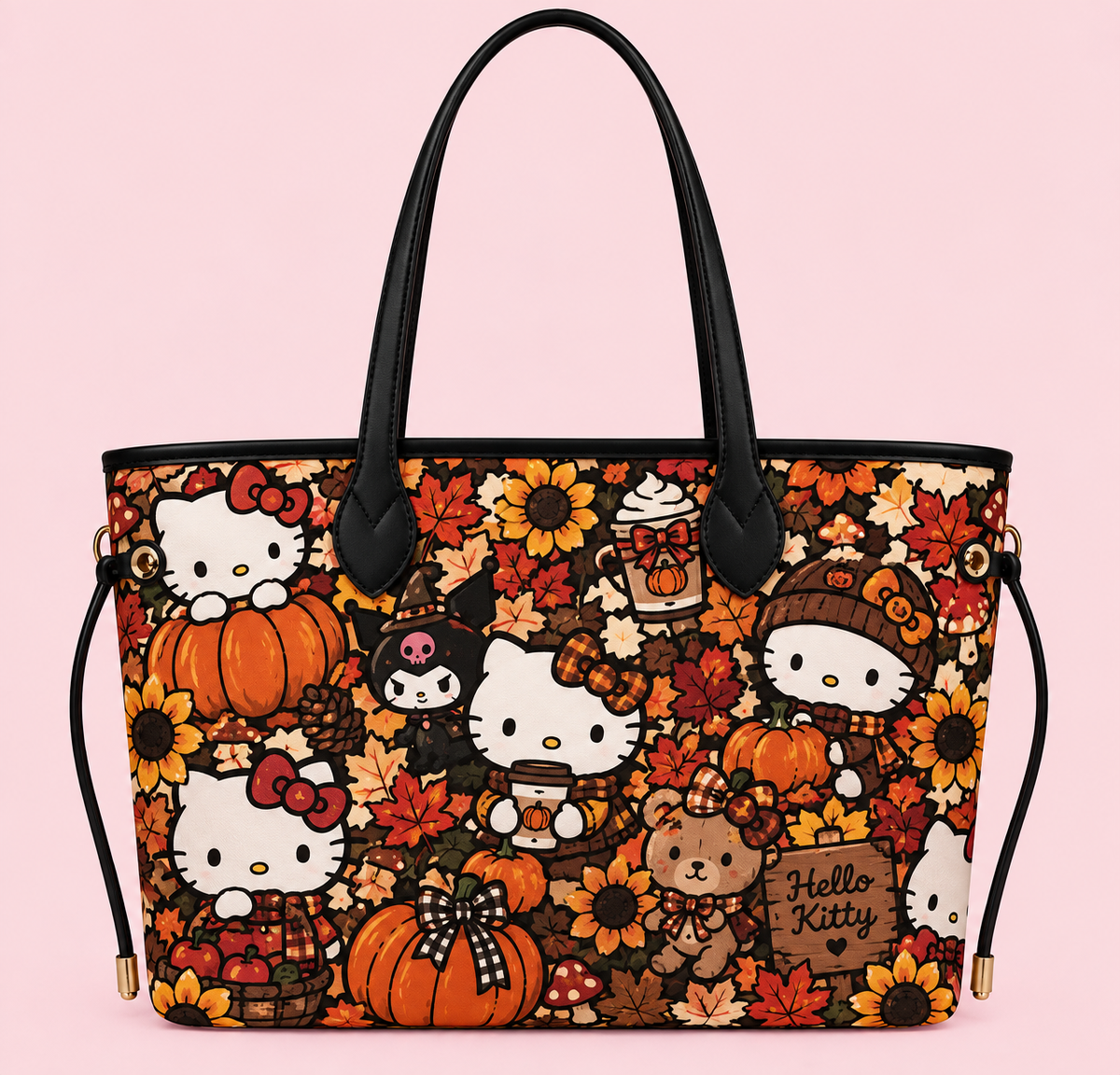 Pumpkin Spice Kitty Tote