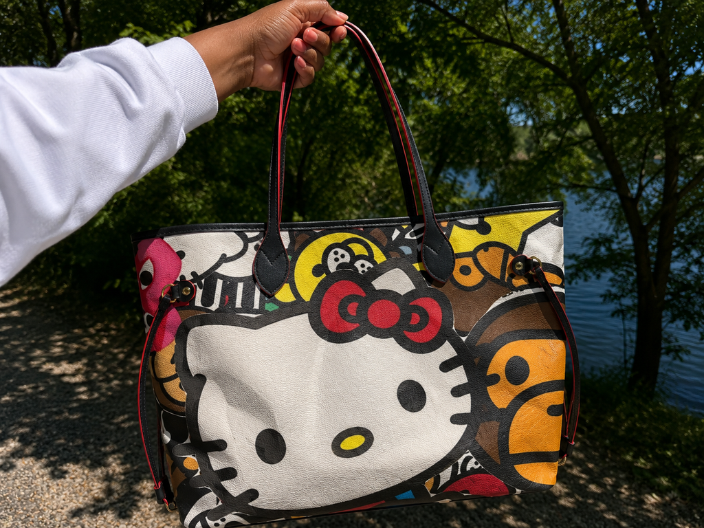 Kitty Street Art Tote