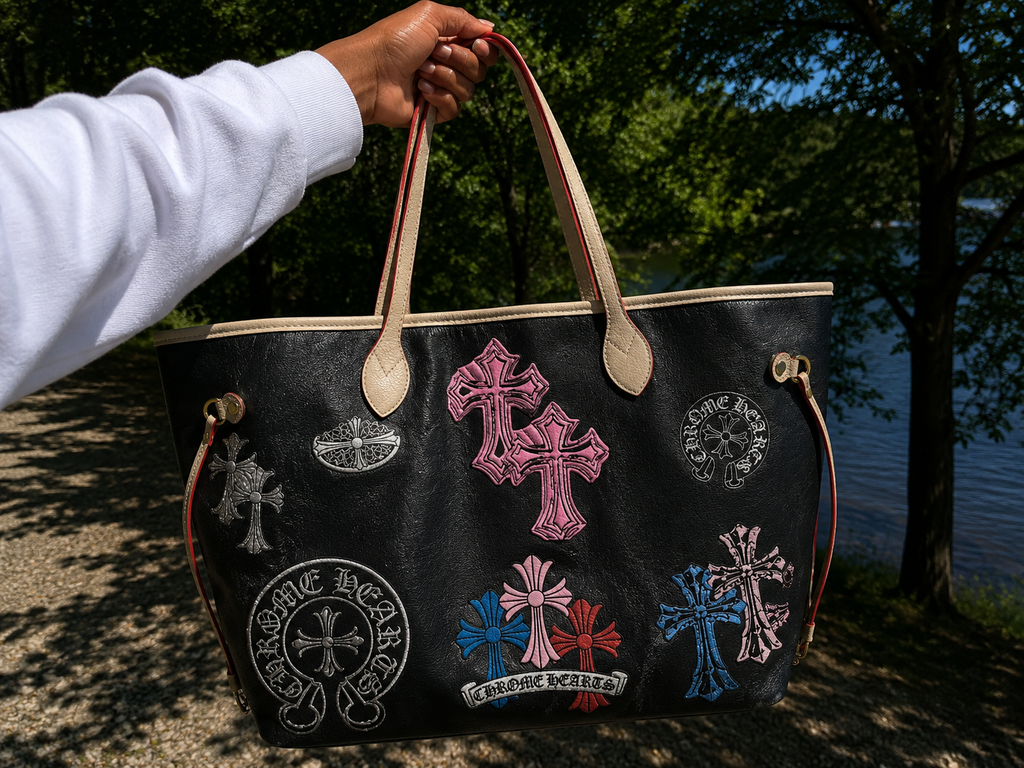 Pink Cross Luxe Tote