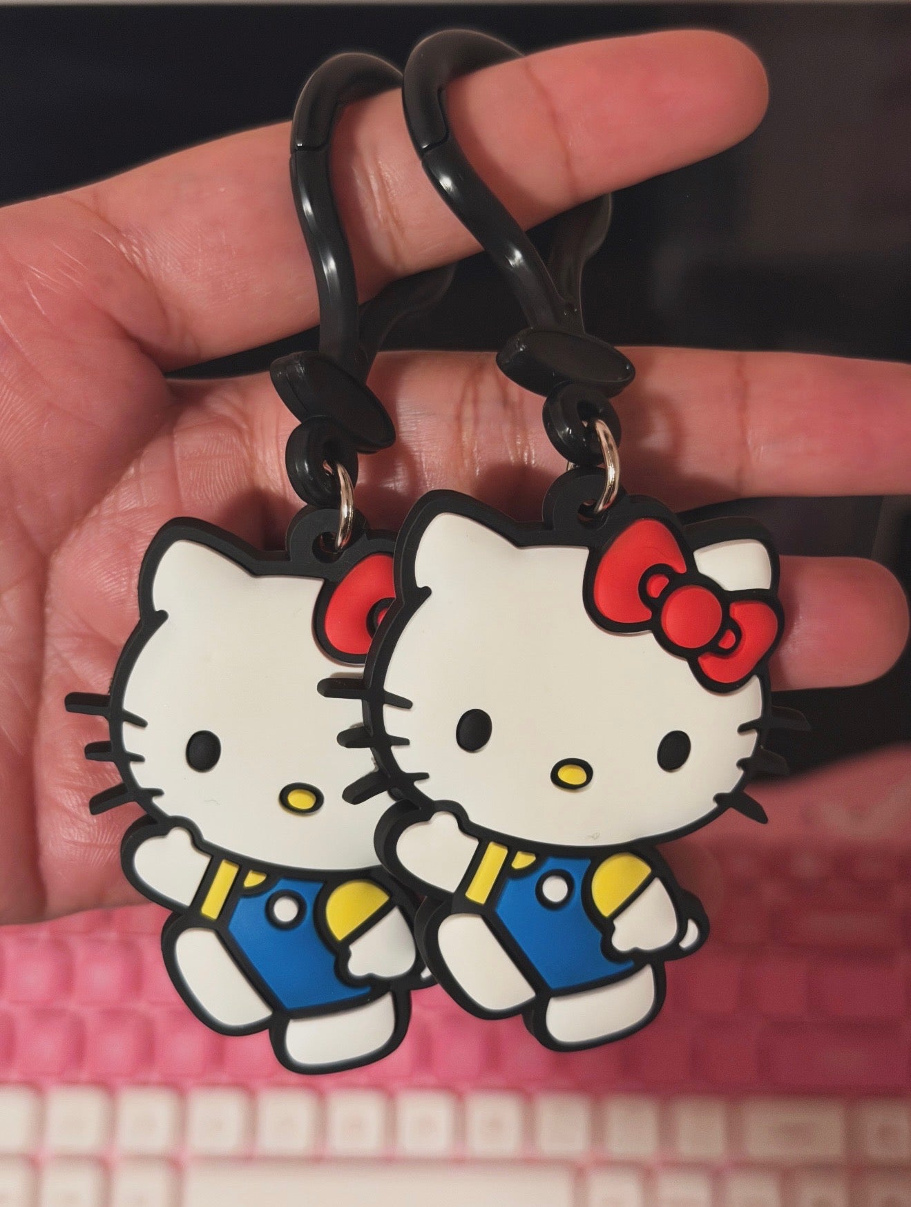 Classic Red Bow Kitty Bag Charm