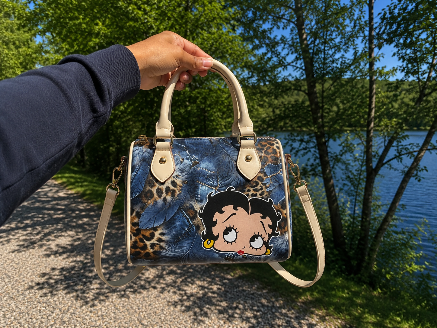 Betty Blue Feather Mini Bag