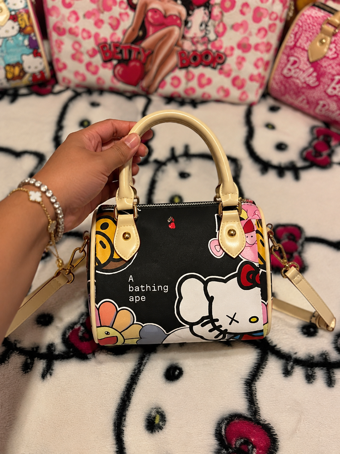 Hello kitty/Bape Mini Bag